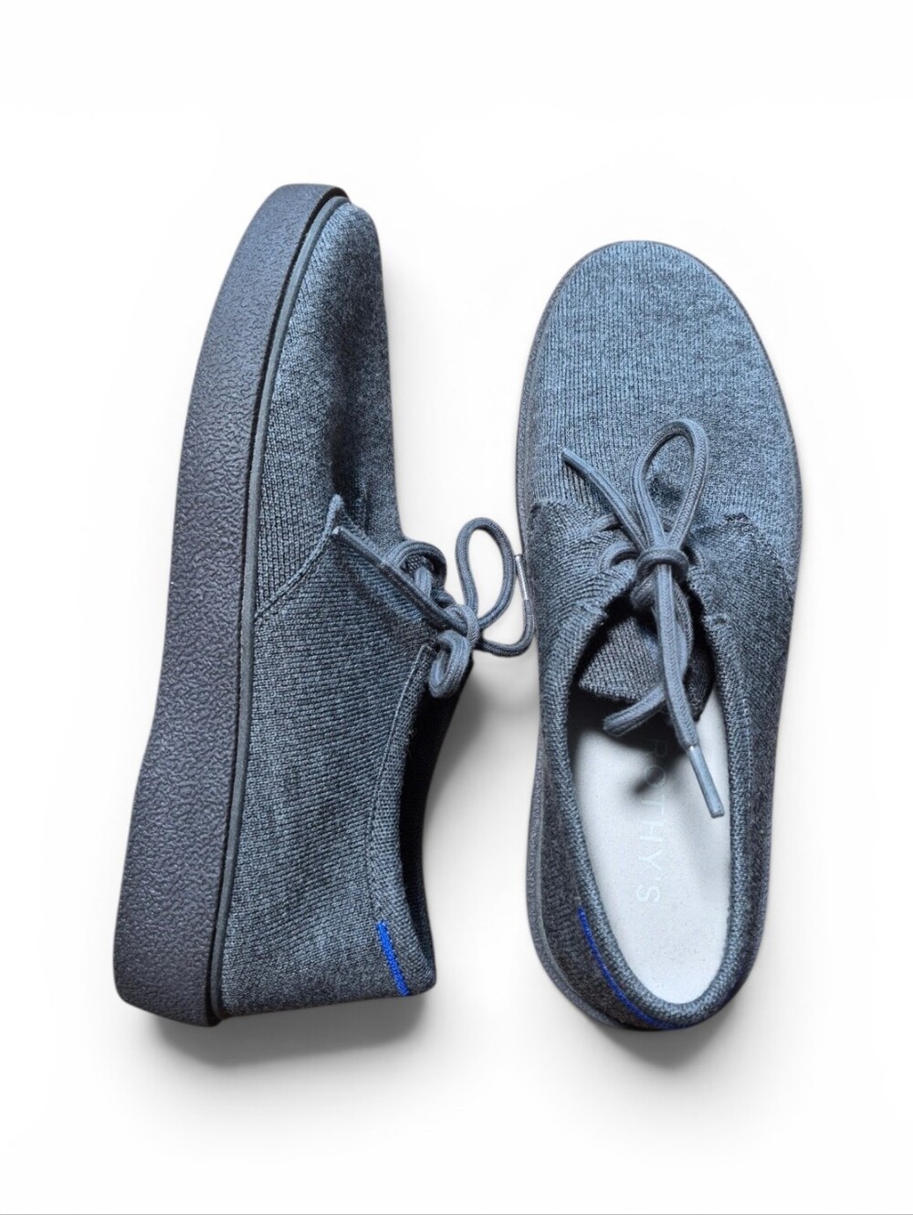 ROTHYS The Monty in Navy BLUE Gray CASUAL DERBY OXFORD SHOES MENS SIZE 12